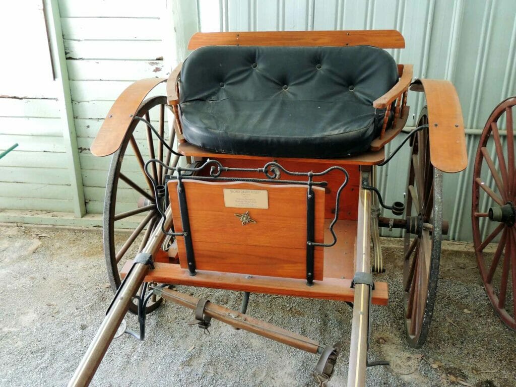 A restored Horse Drawn Sulky at the Calliope River Historical Village